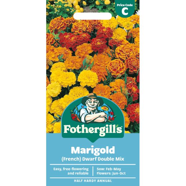 Fothergill's Marigold French Dwarf Double Mixed Seeds