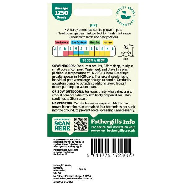 Fothergill's Mint Seeds