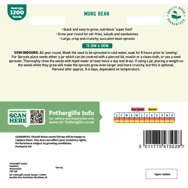 Fothergill's Mung Bean Seeds