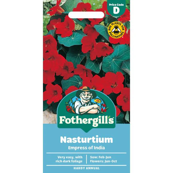 Fothergill's Nasturtium Empress of India Seeds