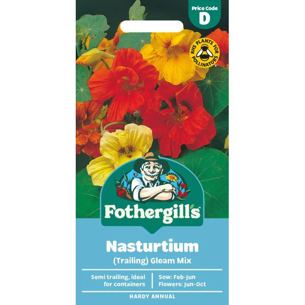 Fothergill's Nasturtium Gleam Mix Seeds