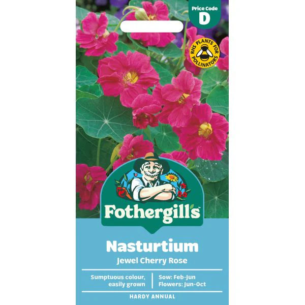 Fothergill's Nasturtium Jewel Cherry Rose Seeds