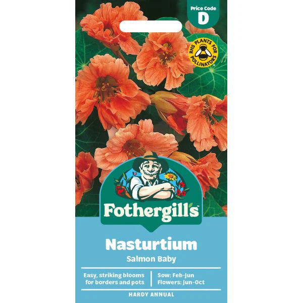 Fothergill's Nasturtium Salmon Baby Seeds