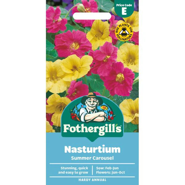 Fothergill's Nasturtium Summer Carousel Seeds