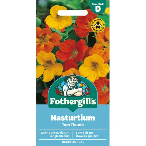 Fothergill's Nasturtium Tom Thumb Seeds