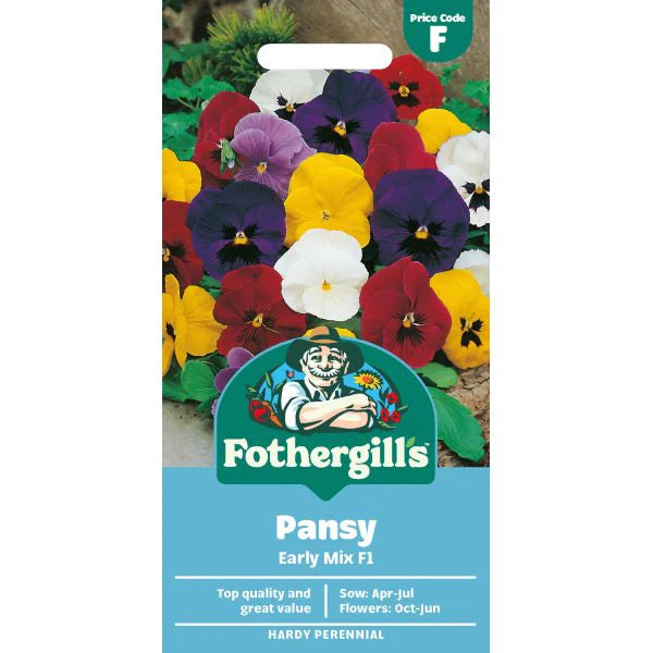 Fothergill's Pansy Mr F's Early Mixed F1 Seeds