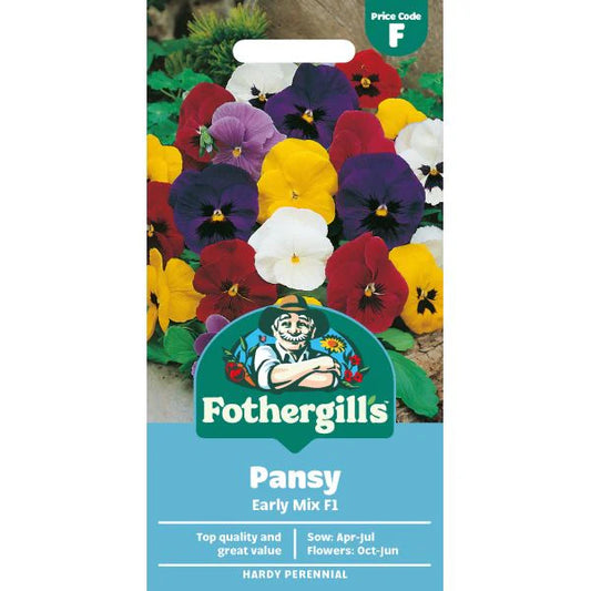 Fothergill's Pansy Mr F's Early Mixed F1 Seeds