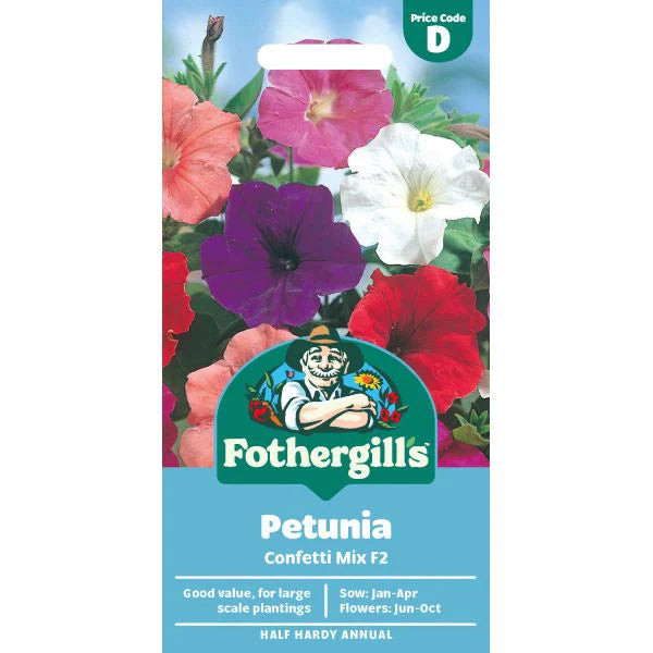 Fothergill's Petunia Confetti Mixed F2 Seeds