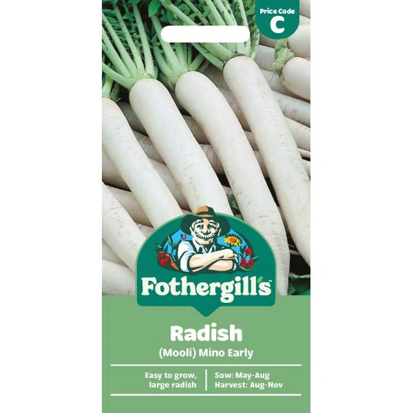 Fothergill's Radish Mooli Mino Early Seeds