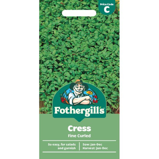 Fothergill's Salad Leaves Cress Fine Curled Seeds