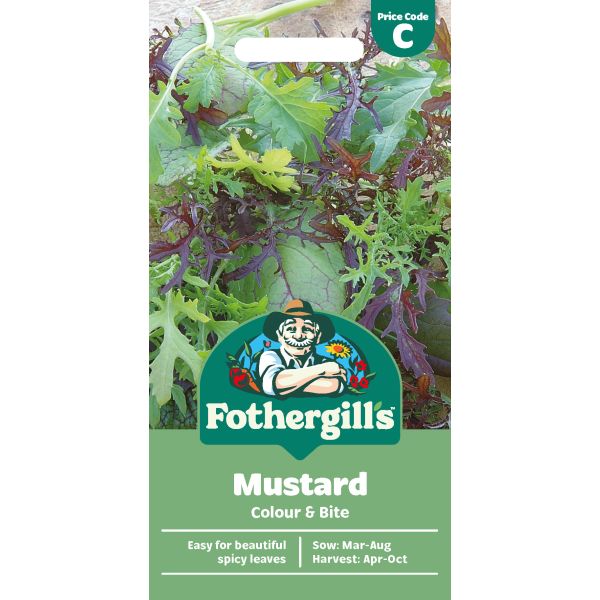 Fothergill's Salad Leaves Mustard Colour & Bite Seeds