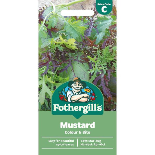 Fothergill's Salad Leaves Mustard Colour & Bite Seeds