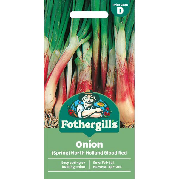 Fothergill's Spring Onion North Holland Blood Red Seeds