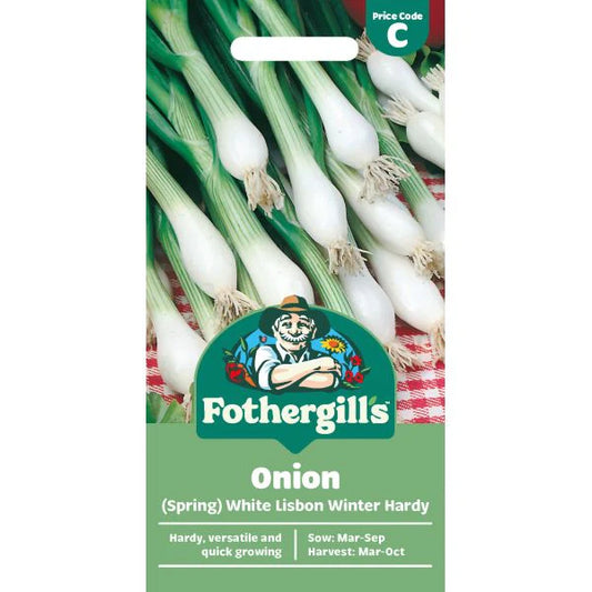 Fothergill's Spring Onion White Lisbon Winter Hardy Seeds