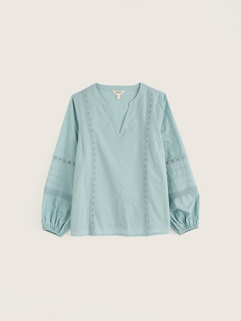 Seasalt Womens Fountain Grass Organic Cotton Top