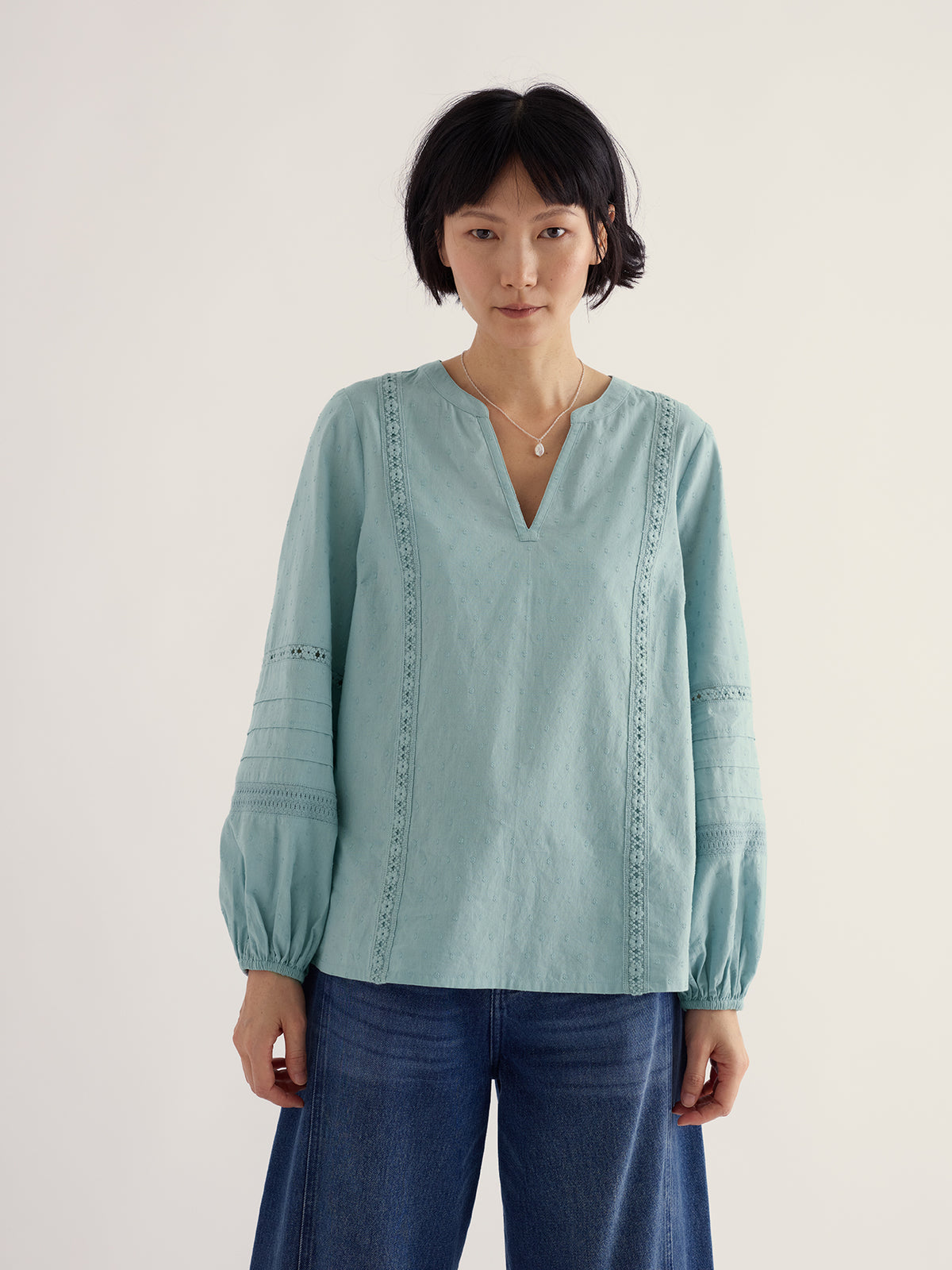 Seasalt Womens Fountain Grass Organic Cotton Top