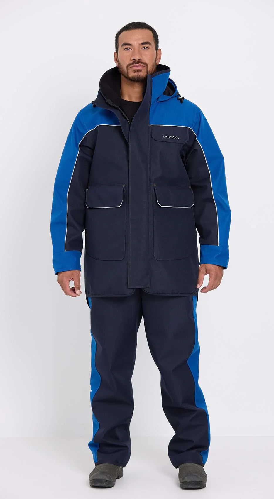 Kaiwaka Stormforce Blue Waterproof Parka