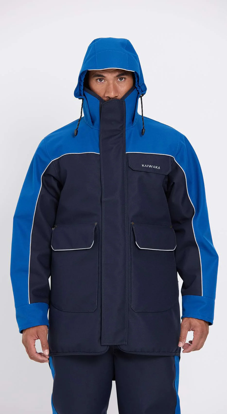 Kaiwaka Stormforce Blue Waterproof Parka