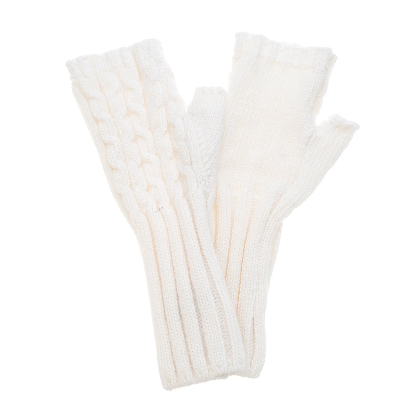 Park Lane Cable Knit Fingerless Gloves