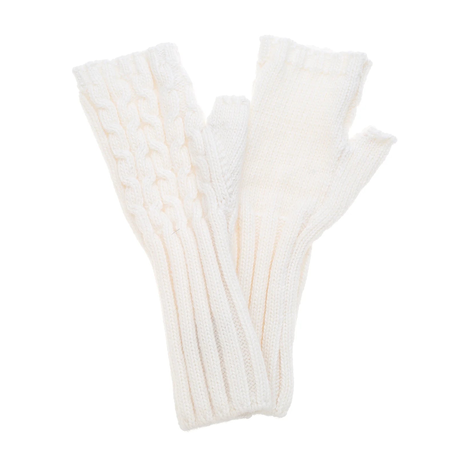 Park Lane Cable Knit Fingerless Gloves