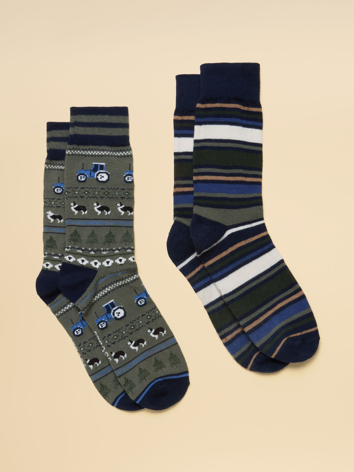 Joules Kingsbury Men's 2 Pack Socks