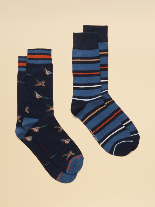 Joules Kingsbury Men's 2 Pack Socks