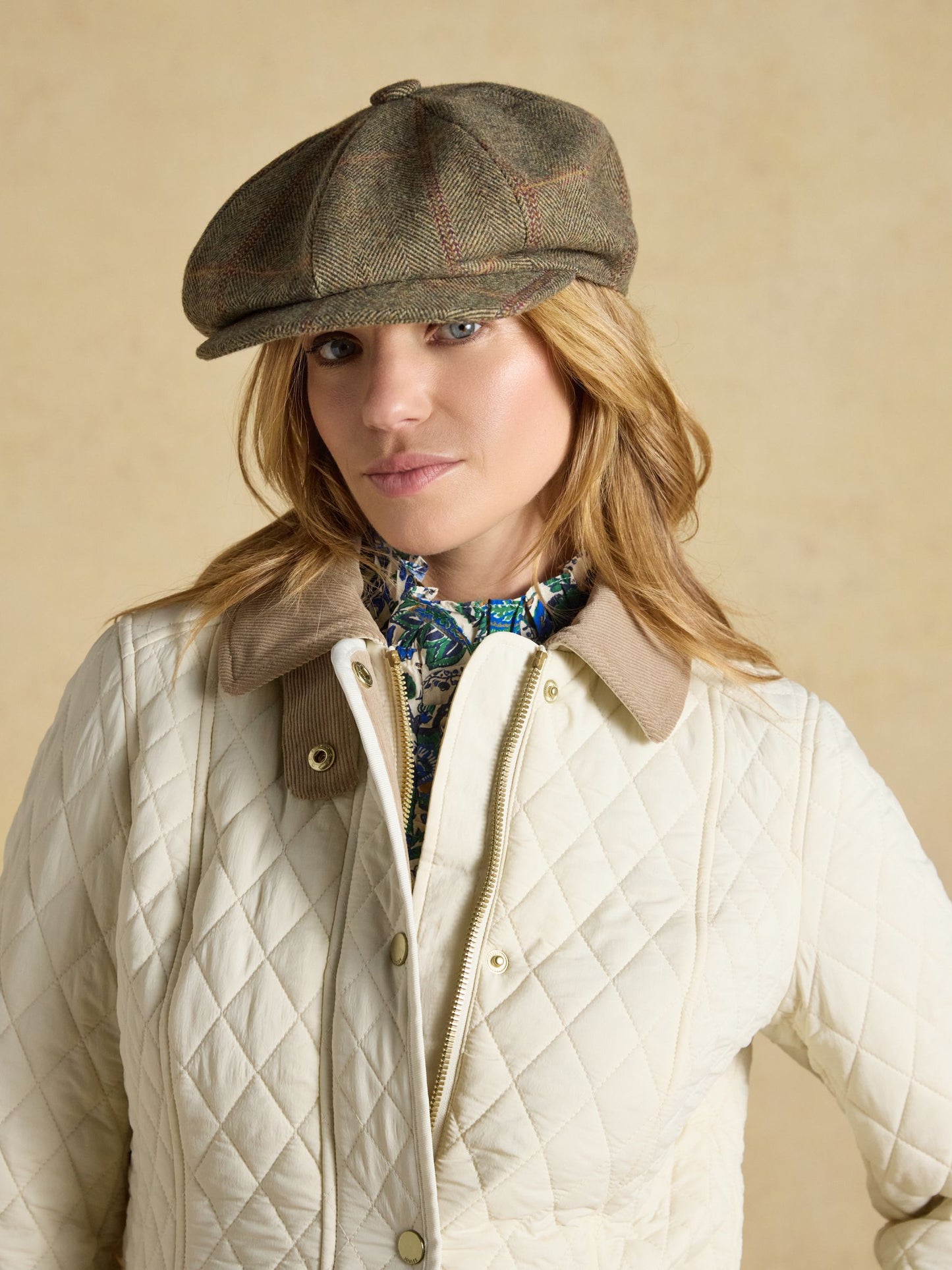 Joules Harrogate Tweed Baker Boy Cap