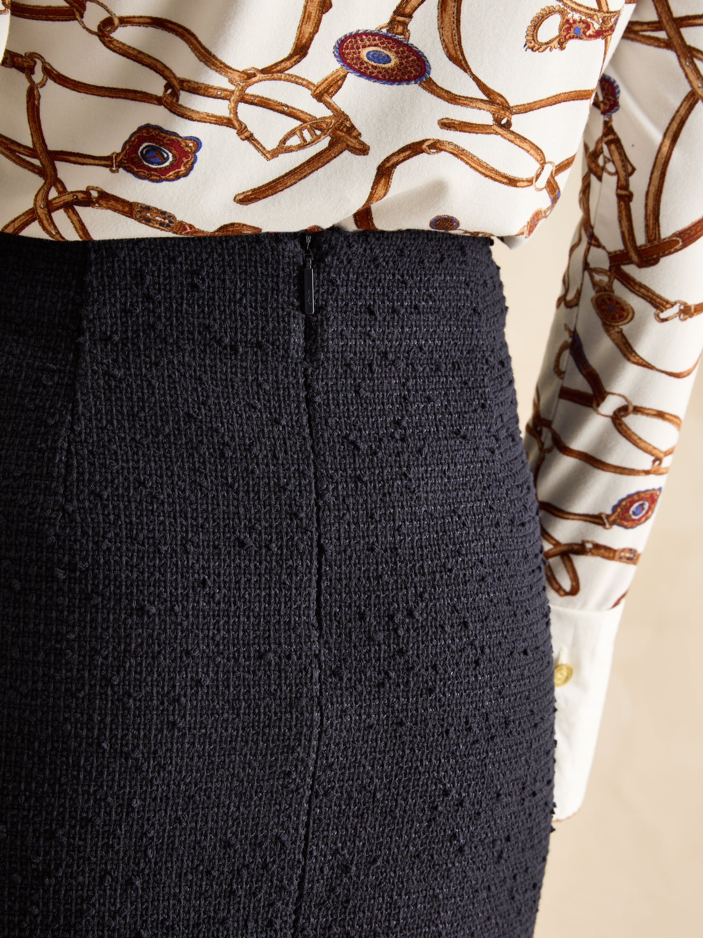 Joules Celeste Bouclé A-Line Skirt