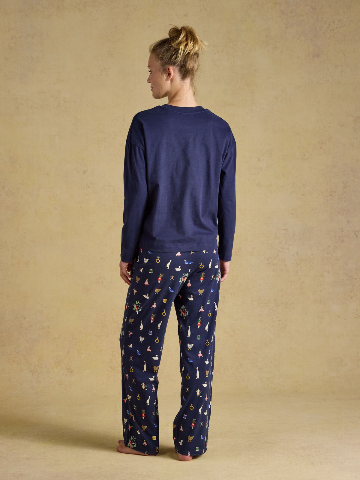 Joules Lyla Long Sleeve Jersey Cotton Pyjama Set
