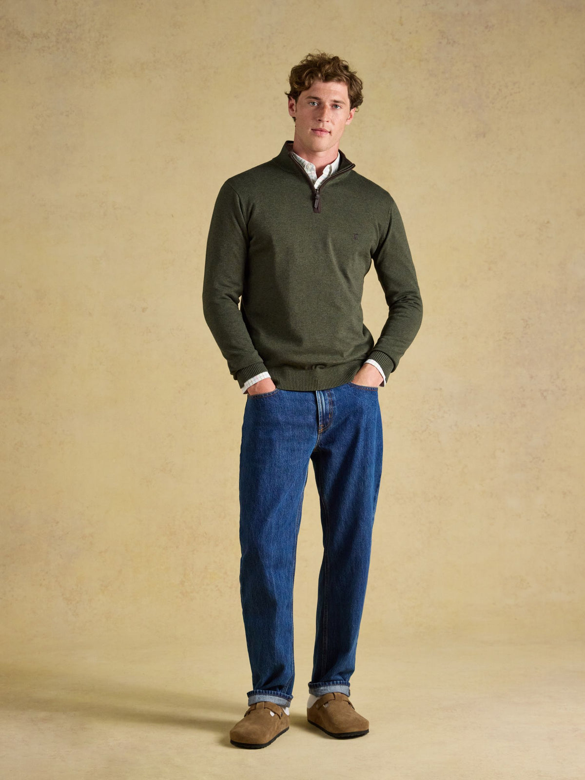 Joules Hillside Quarter Zip Knitted Jumper