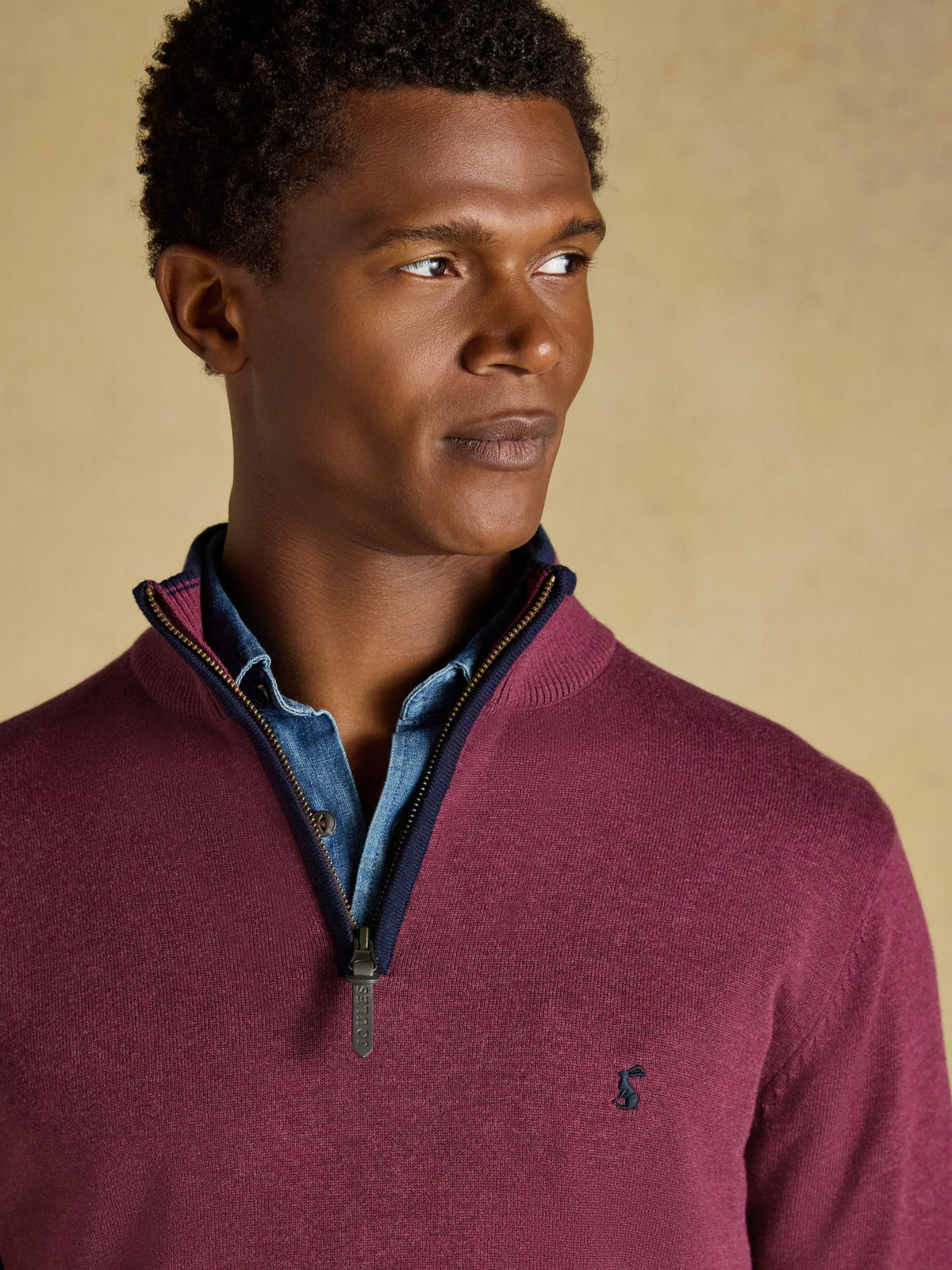 Joules Hillside Quarter Zip Knitted Jumper