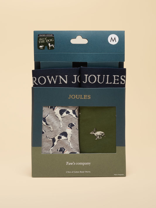 Joules Crown Joules Cotton Boxers 2 Pack