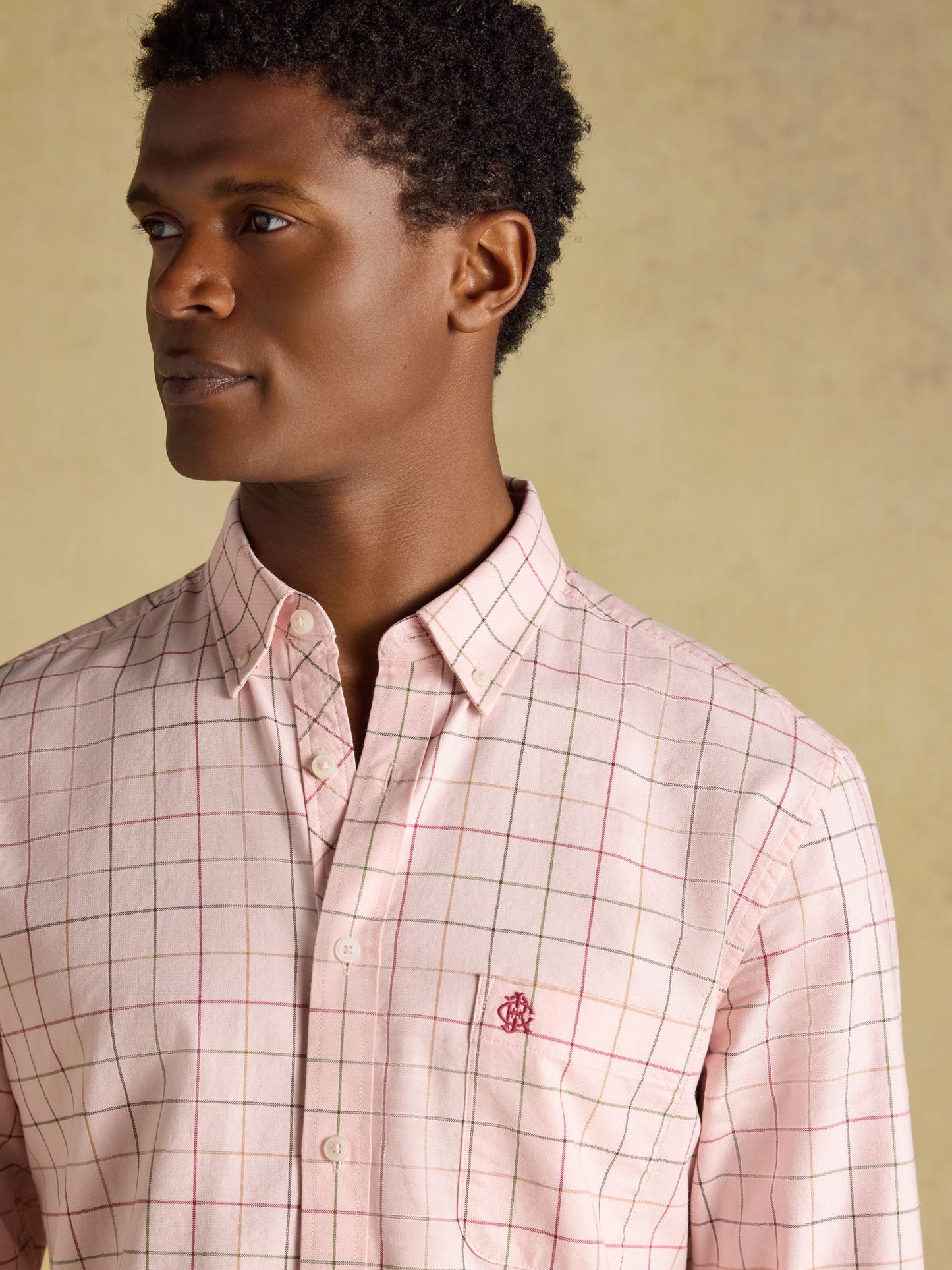 Joules Checked Classic Fit Cotton Oxford Shirt