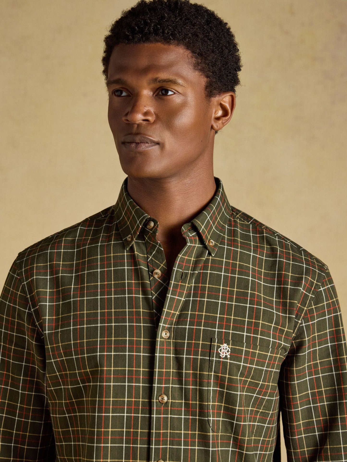 Joules Checked Classic Fit Cotton Oxford Shirt