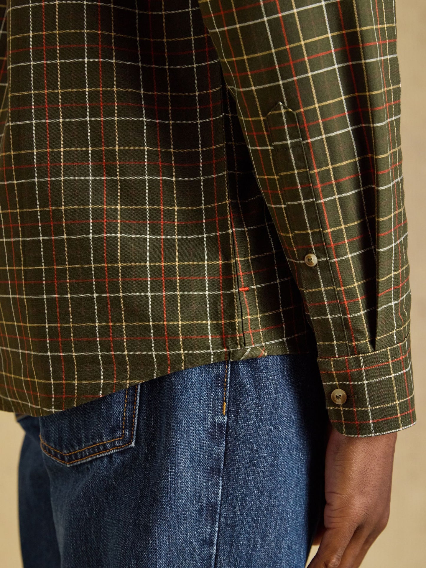 Joules Checked Classic Fit Cotton Oxford Shirt