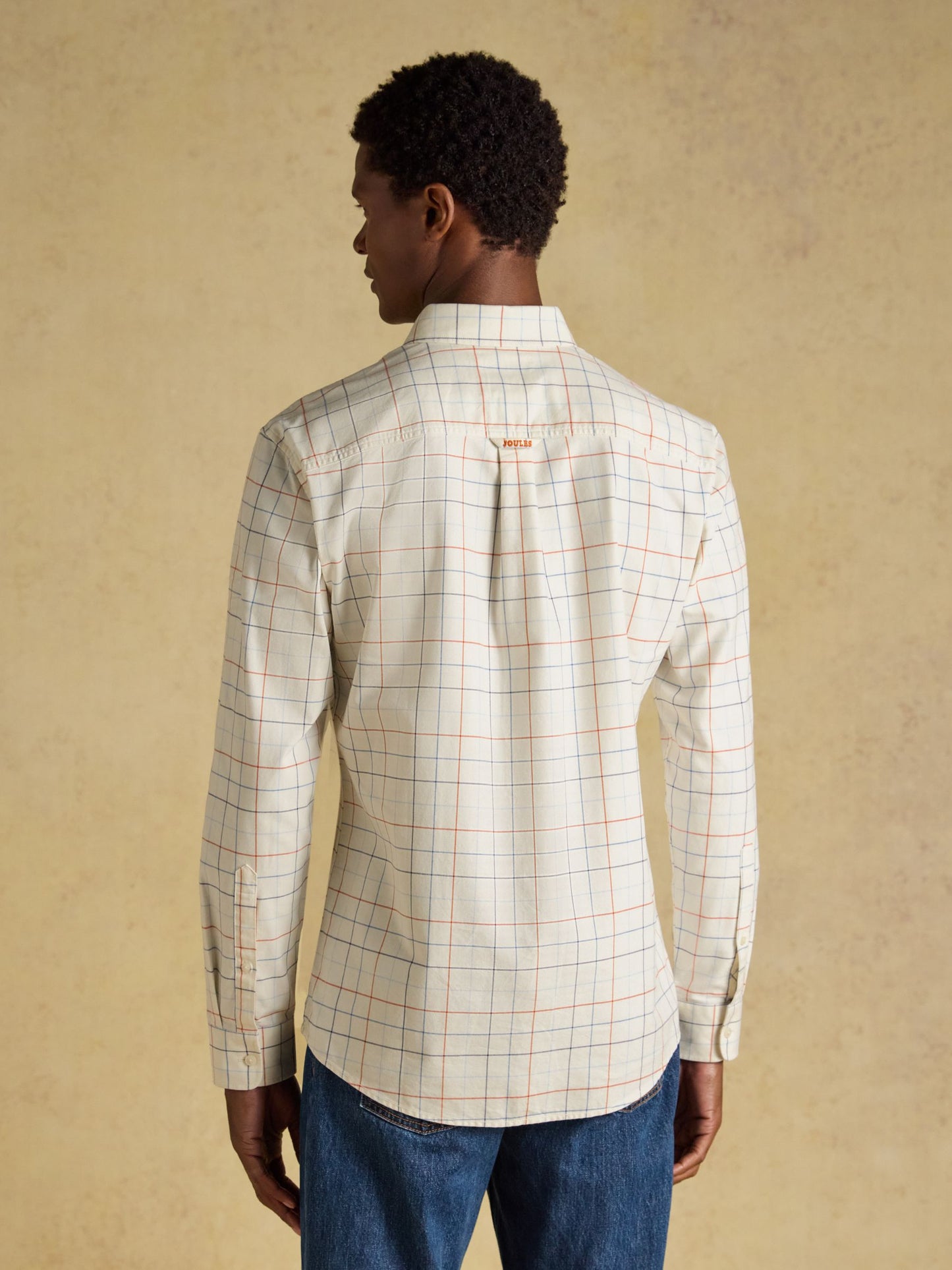 Joules Checked Classic Fit Cotton Oxford Shirt