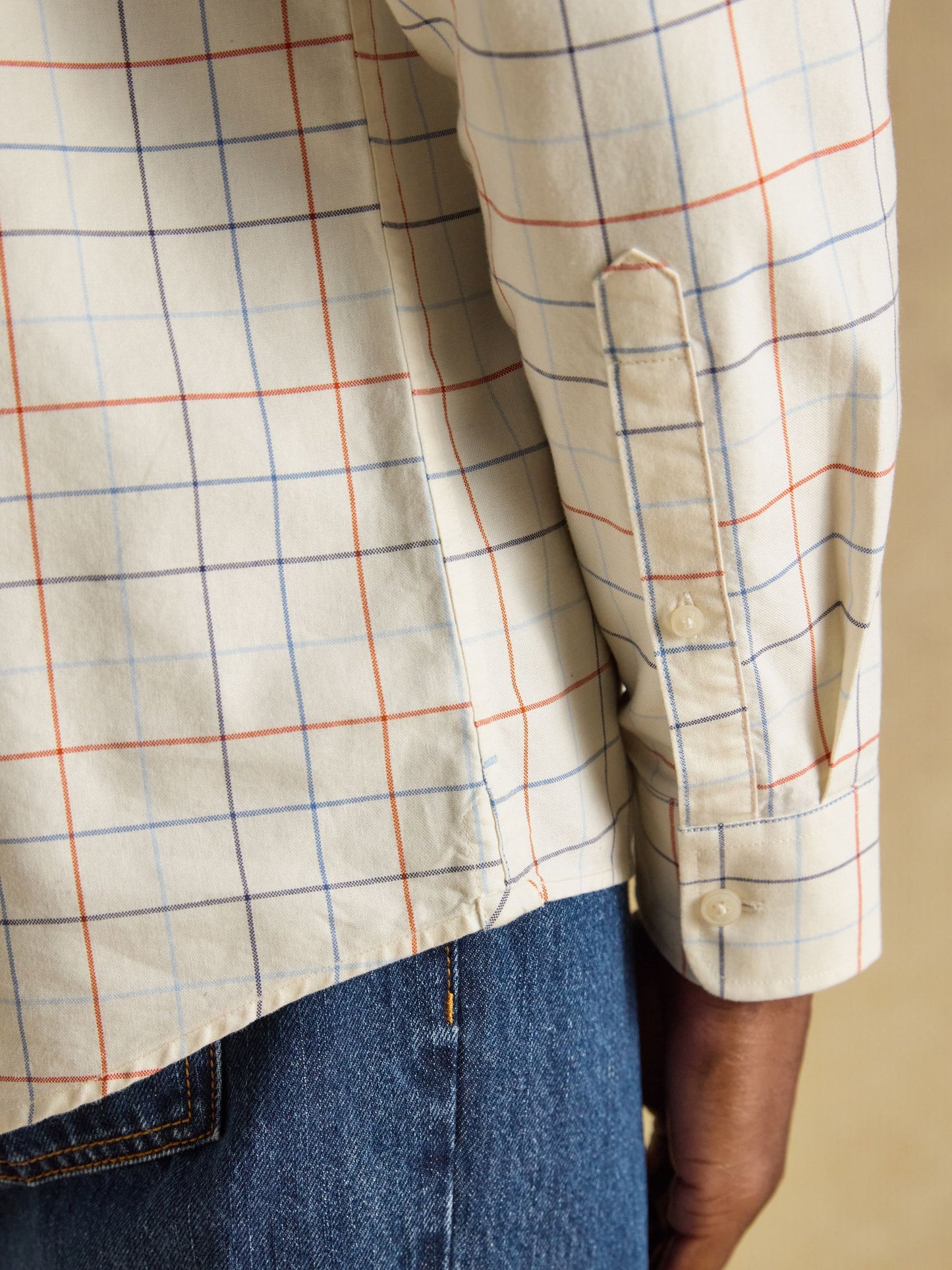 Joules Checked Classic Fit Cotton Oxford Shirt