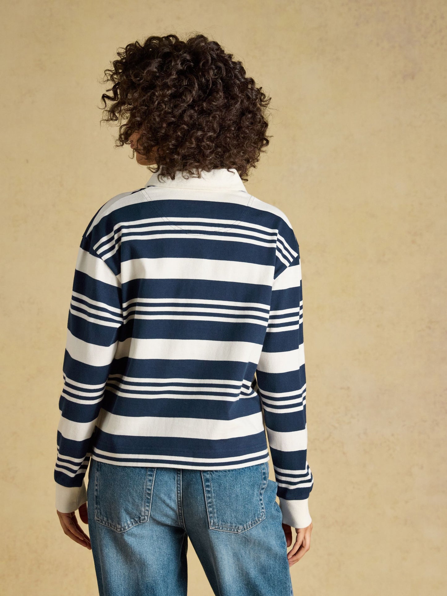 Joules Lara Cotton Long Sleeve Rugby Shirt