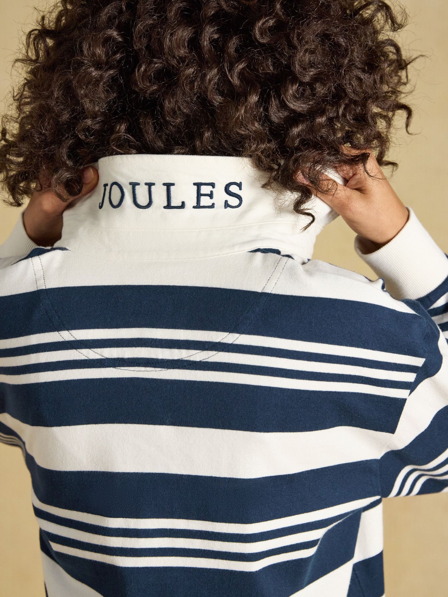 Joules Lara Cotton Long Sleeve Rugby Shirt
