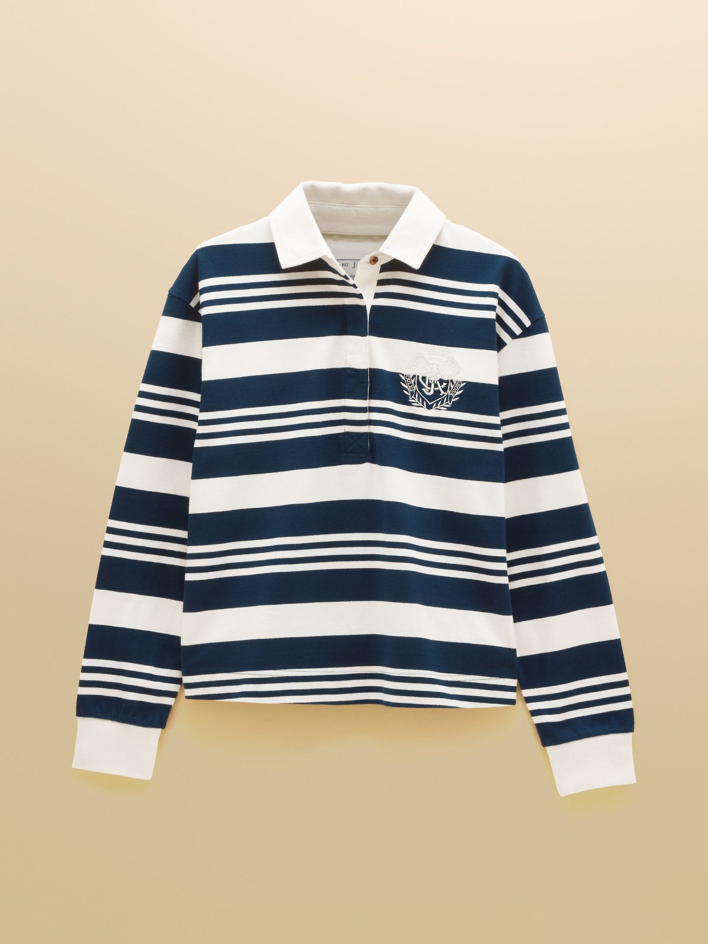 Joules Lara Cotton Long Sleeve Rugby Shirt