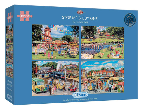 Gibsons Stop Me & Buy One 4 x 500 Piece Jigsaw Puzzle