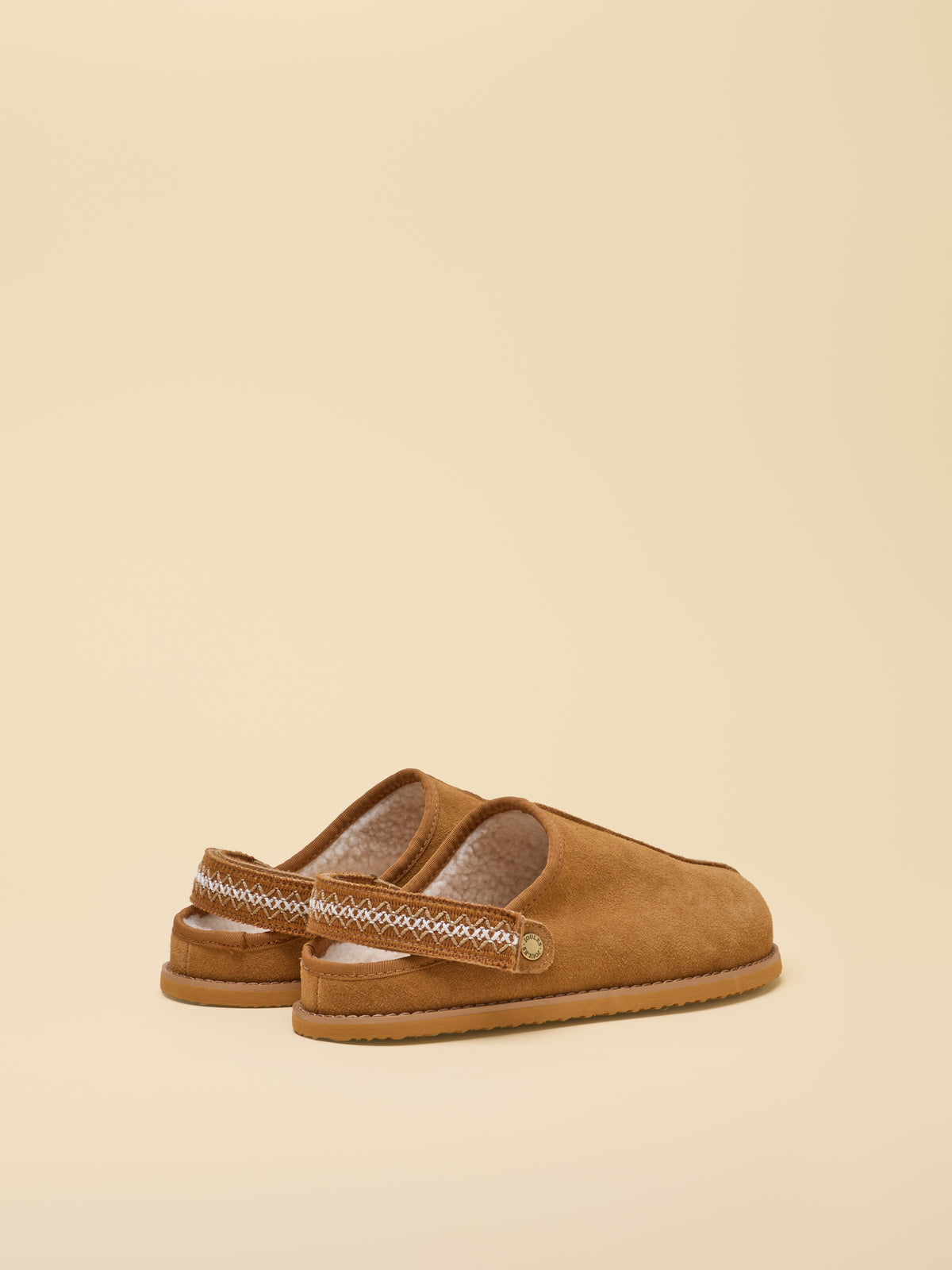 Joules Suede Faux Fur Lined Clogs Slippers
