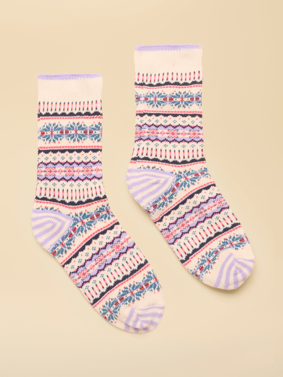 Joules Lucille Women's Fair Isle Cotton Socks