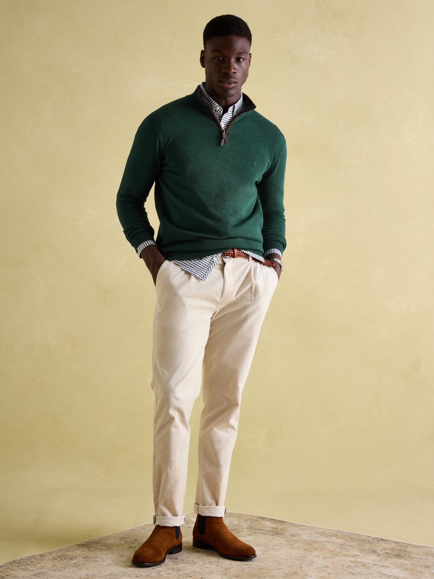 Joules Hillside Quarter Zip Funnel Neck Jumper