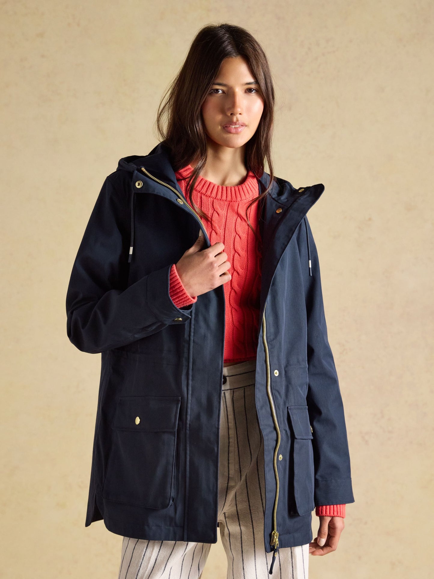 Joules Portwell Waterproof Raincoat with Hood