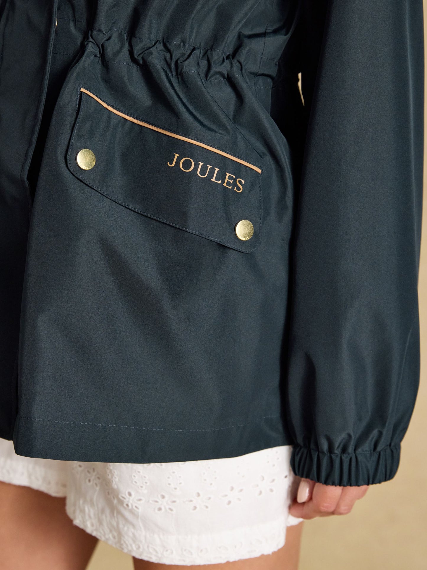 Joules Everdry Waterproof Packable Raincoat With Hood