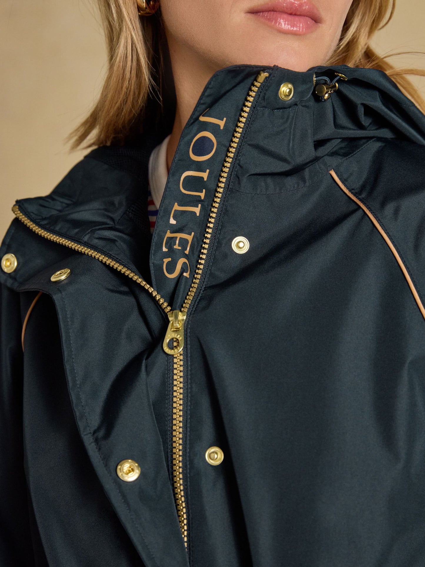 Joules Everdry Waterproof Packable Raincoat With Hood
