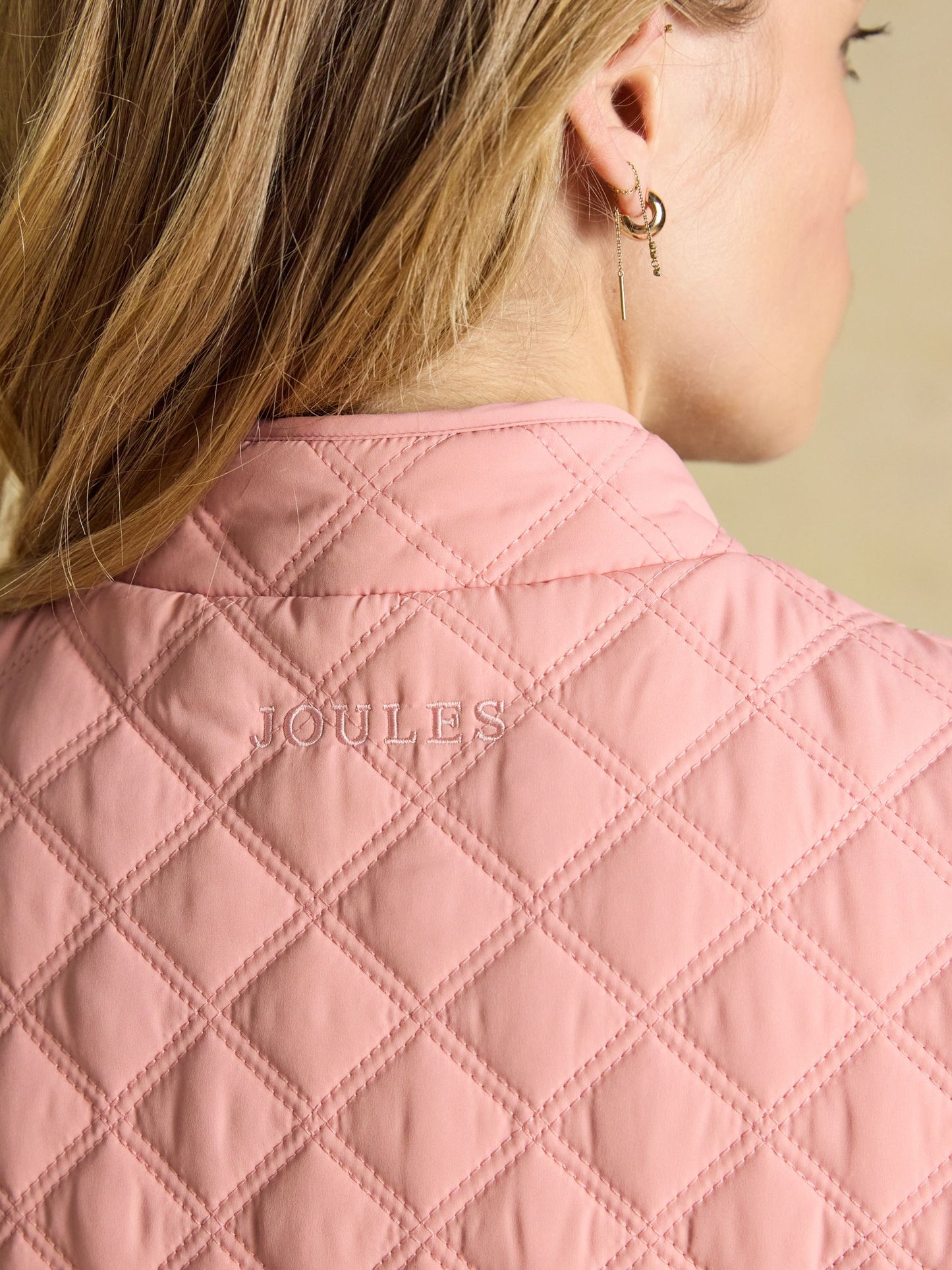 Joules Minx Showerproof Diamond Quilted Gilet