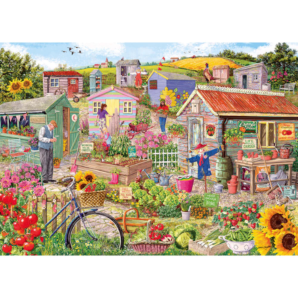 Gibsons Life On the Allotment 1000 Piece Jigsaw Puzzle