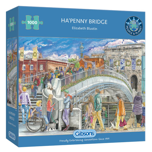 Gibsons Ha'penny Bridge 1000 Piece Jigsaw Puzzle